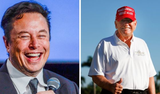 Elon Musk (left) and former President Donald Trump (right).