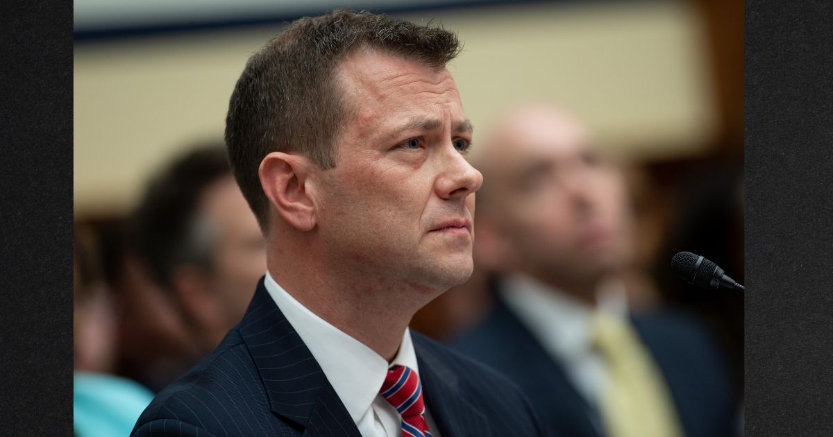 Then-Deputy Assistant FBI Director Peter Strzok is seen testifying at a House Joint committee hearing in Washington, D.C., in this file photo from July of 2018.