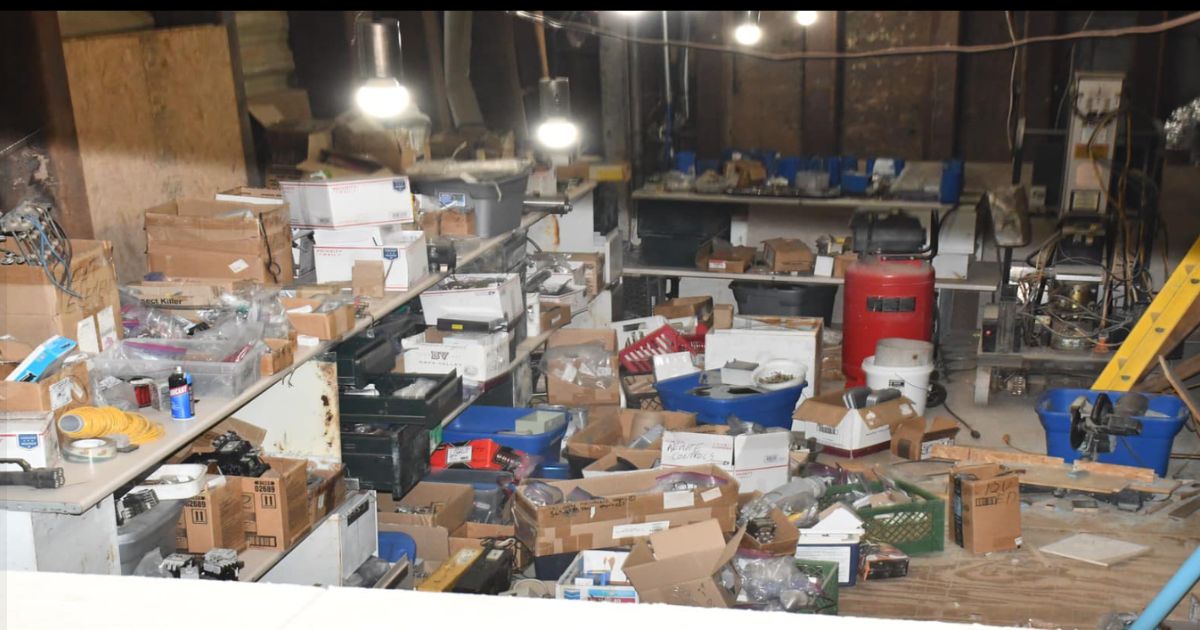 The Maricopa County Sheriff's office discovered a secret bunker full of guns, illegal drugs, money and gold and silver after investigating an RV storage facility where it was believed the owners were illegally sourcing electricity.