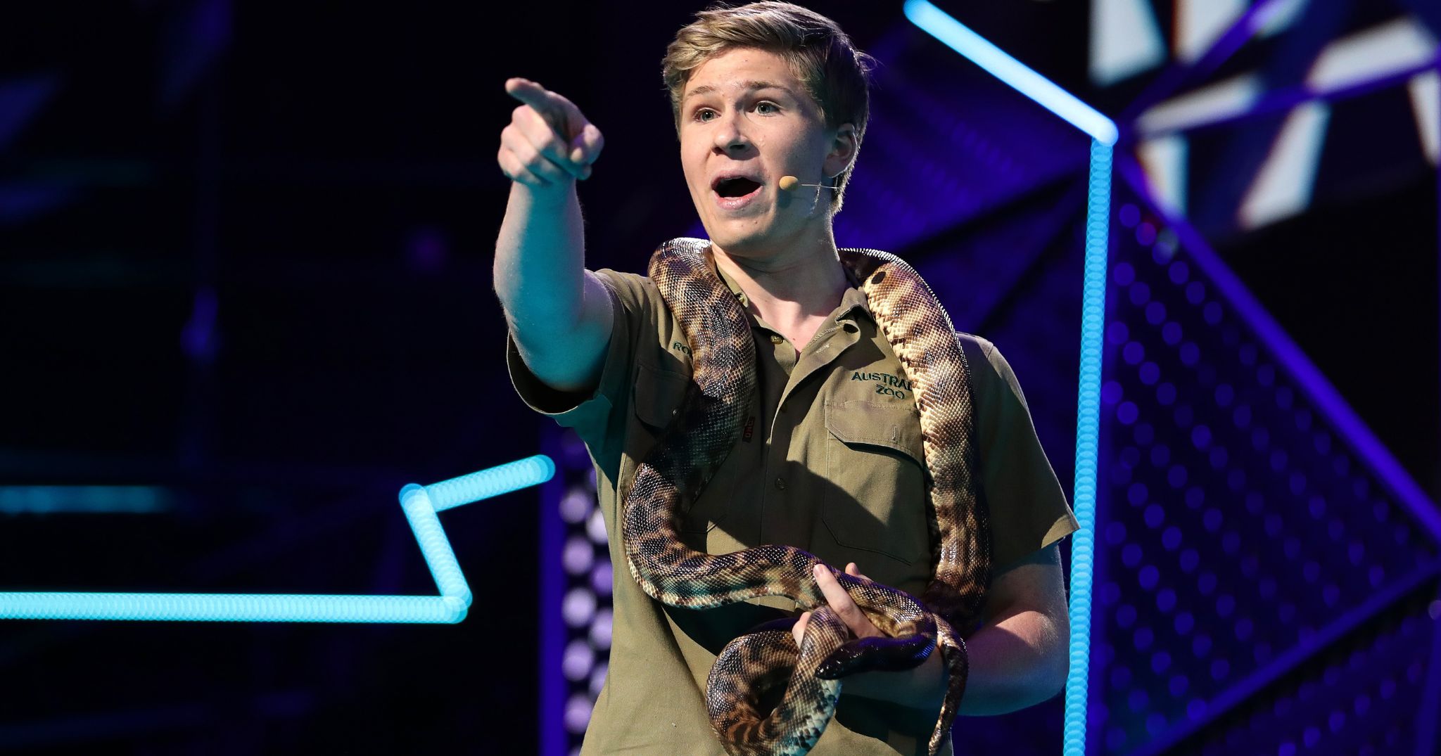 Robert Irwin, son of Steve Irwin the "Crocodile Hunter," speaks during the 33rd Annual ARIA Awards 2019 in Sydney, Australia, on Nov. 27, 2019.
