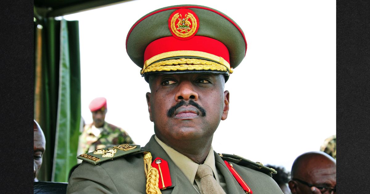 The son of Uganda's President Yoweri Museveni, Major General Muhoozi Kainerugaba, is seen in a file photo from May of 2016.