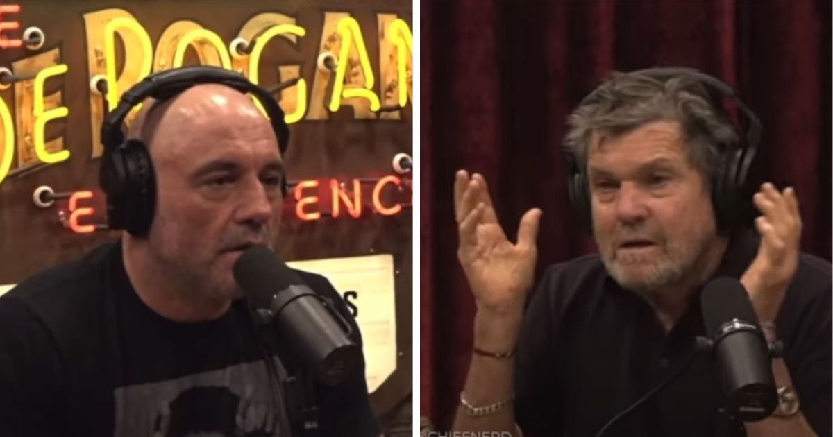 Podcast host and commentator Joe Rogan, left, takes on Rolling Stone founder Jann Wenner, right, over Wenner's support for the government regulating the internet.