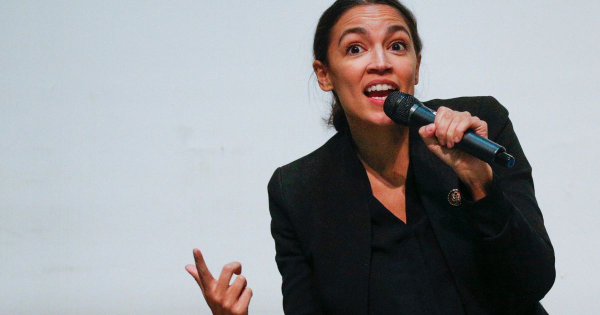 New York Democratic Rep. Alexandria Ocasio-Cortez speaks at a town hall meeting in the Bronx in November 2019, back when she was a fresh new face in American politics.