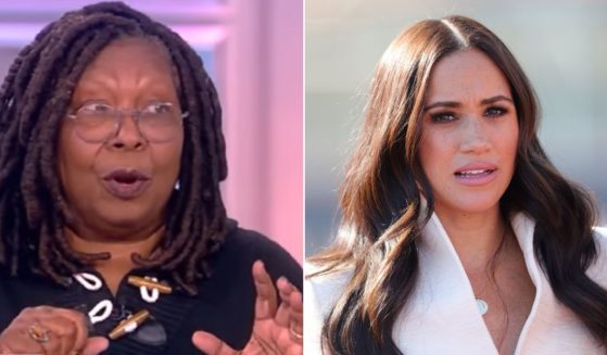 "The View" co-host Whoopi Goldberg, left; Meghan, Duchess of Sussex, right.