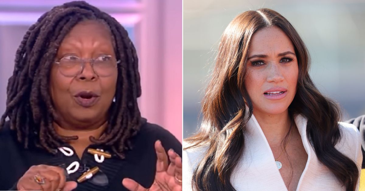 "The View" co-host Whoopi Goldberg, left; Meghan, Duchess of Sussex, right.
