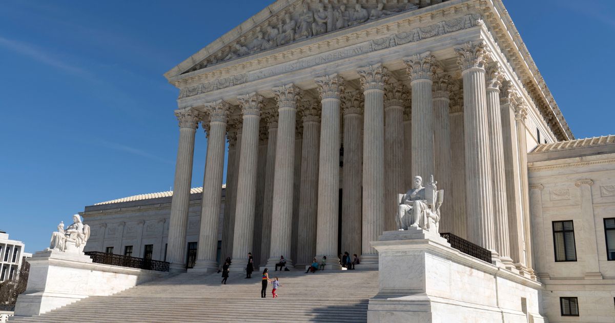 The U.S. Supreme Court is seen in Washington, D.C., on March 18.