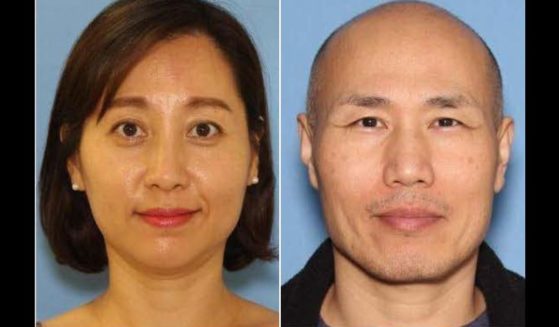 Chae An, right, has been arrested in an attack on his estranged wife, Young An, in Washington state.