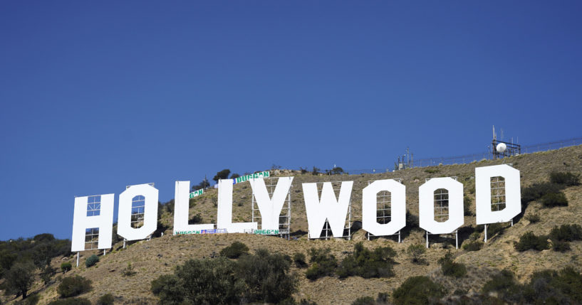 The Hollywood sign in Los Angeles, California, is pictured on Thursday.