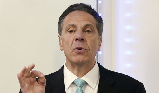 Former New York Gov. Andrew Cuomo speaks during a New York Hispanic Clergy Organization meeting on March 17 in New York.