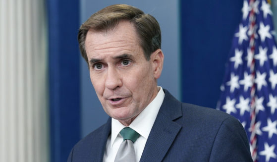 National Security Council spokesman John Kirby speaks during the daily briefing at the White House on July 27. Kirby on Thursday told reporters that Iran has sent personnel to Crimea.