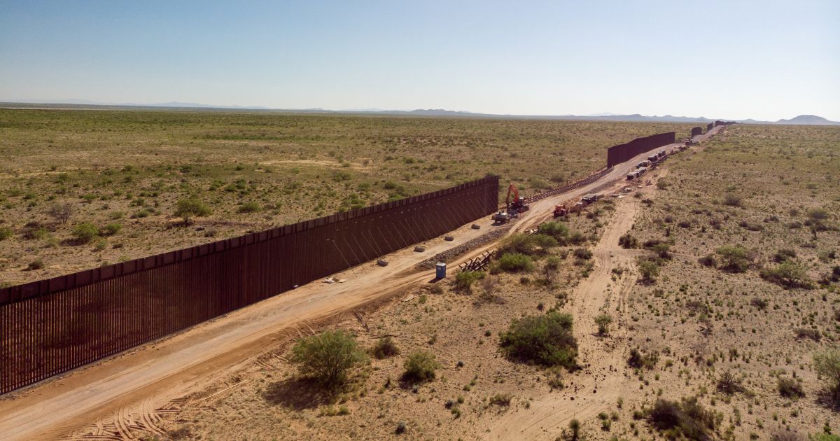 The above stock image is of a border wall.