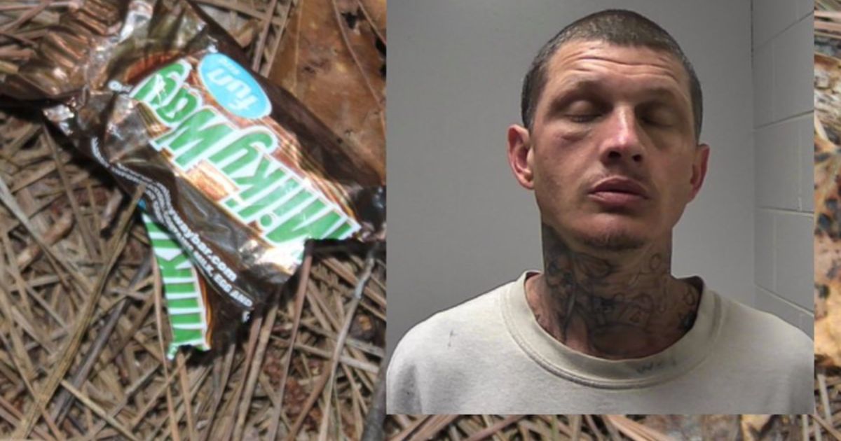Police Shut Down Burglary Spree After Following Trail of Candy Wrappers Through Forest