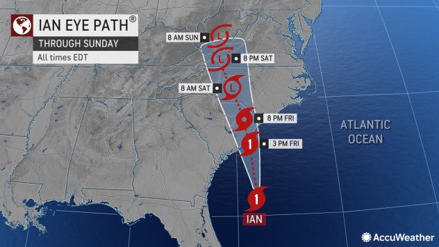A general 2-4 inches of rain with locally higher amounts will fall from part of upstate South Carolina and northern and western North Carolina to much of Virginia, northeastern Tennessee, southeastern West Virginia and portions of Maryland and Delaware this weekend. Heavier rain, 4-8 inches with local amounts between 8 and 12 inches, will fall near the Carolina coast to the Virginia capes.