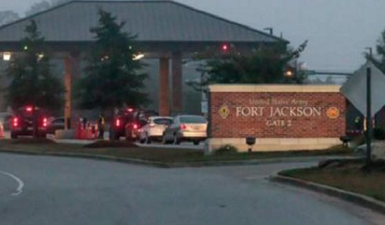 A gate at Fort Jackson, South Carolina.