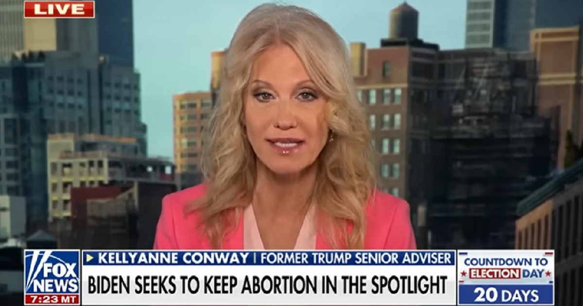 Pollster and former Trump campaign manager Kellyanne Conway appears on Fox News "America's Newsroom" on Wednesday.