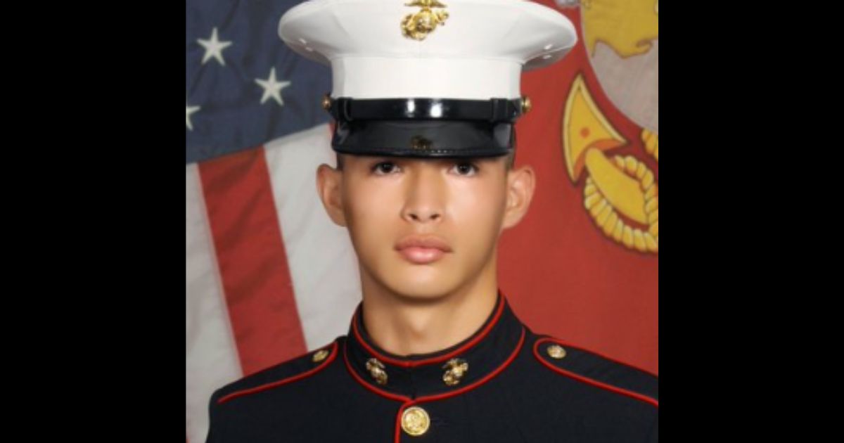 Pfc. Javier F. Pong collapsed during training at Camp Pendleton in California.