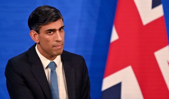 Britain's Chancellor of the Exchequer Rishi Sunak hosts a press conference in the Downing Street Briefing Room on Feb. 3 in London.