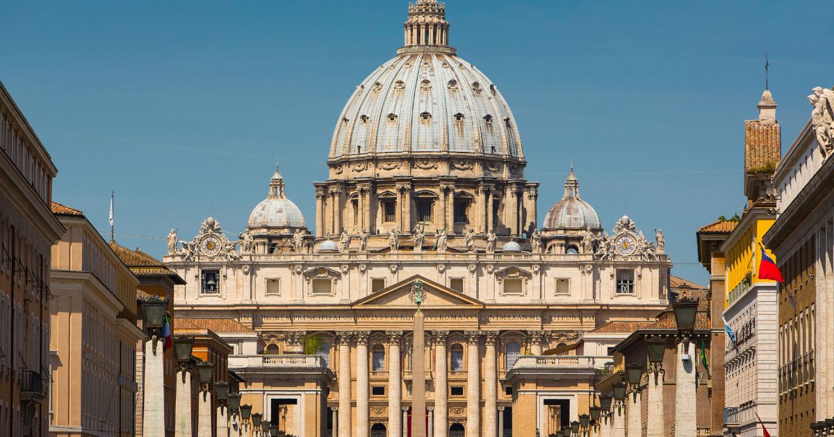 The above stock image is of the Vatican.