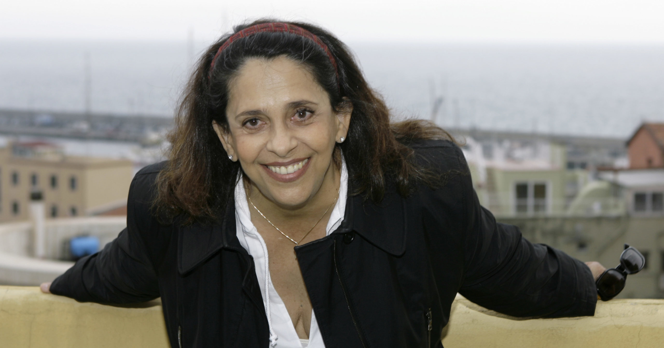Brazilian singer Gal Costa poses for a news conference at the "Festival di Sanremo" Italian song contest in San Remo, Italy, on Feb. 27, 2008.