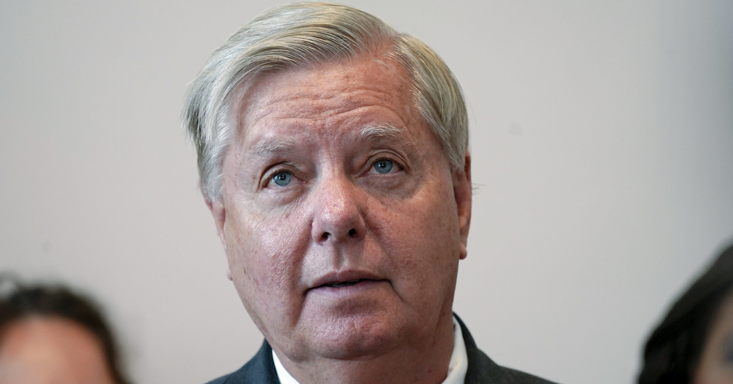 Republican Sen. Lindsey Graham speaks during a news conference on Capitol Hill in Washington, D.C., on Sept. 13.