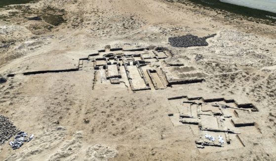 This March 14 handout photo from the Department of Archaeology and Tourism of Umm al-Quwain shows an ancient Christian monastery uncovered on Siniyah Island in Umm al-Quwain, United Arab Emirates.