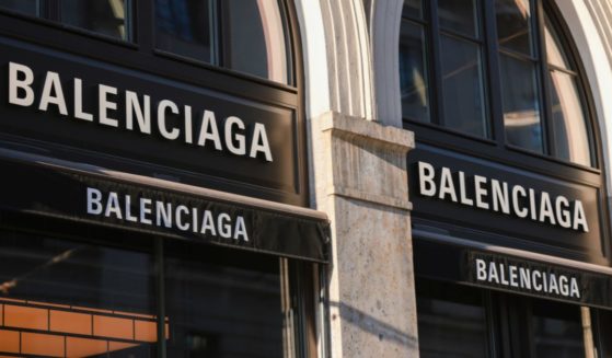 The exterior of a Balenciaga store in Munich is seen March 22.