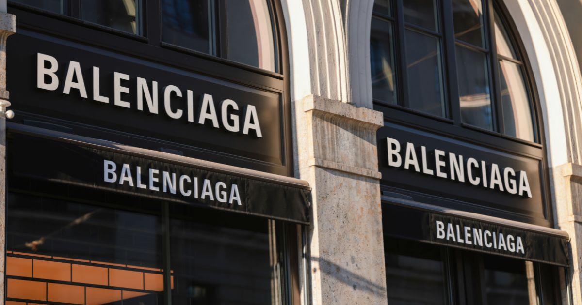 The exterior of a Balenciaga store in Munich is seen March 22.