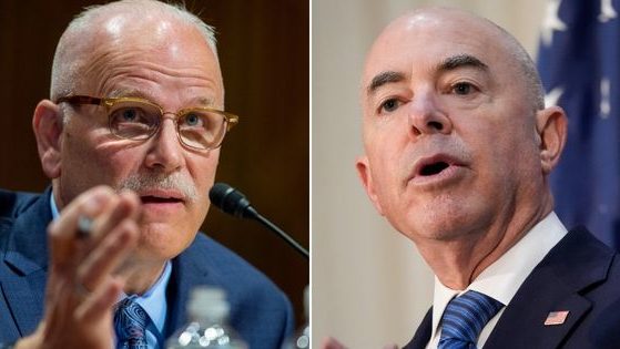 Last week, U.S. Customs and Border Protection Commissioner Chris Magnus, left, was given an ultimatum by U.S. Department of Homeland Security Secretary Alejandro Mayorkas, right, after Magnus was accused of no longer being interested in protecting the border.