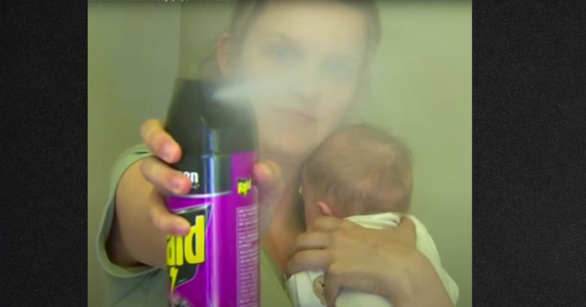 Tiffany Kendon of Brisbane, Australia, fought off intruders with a can of bug spray Tuesday night.