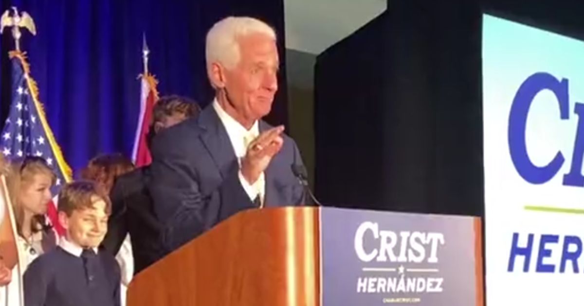 Democrat Charlie Crist offered his congratulations to his GOP opponent Ron DeSantis Tuesday night.
