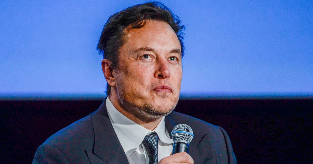 Elon Musk speaks during the Offshore Northern Seas meeting in Stavanger, Norway, on Aug. 29.