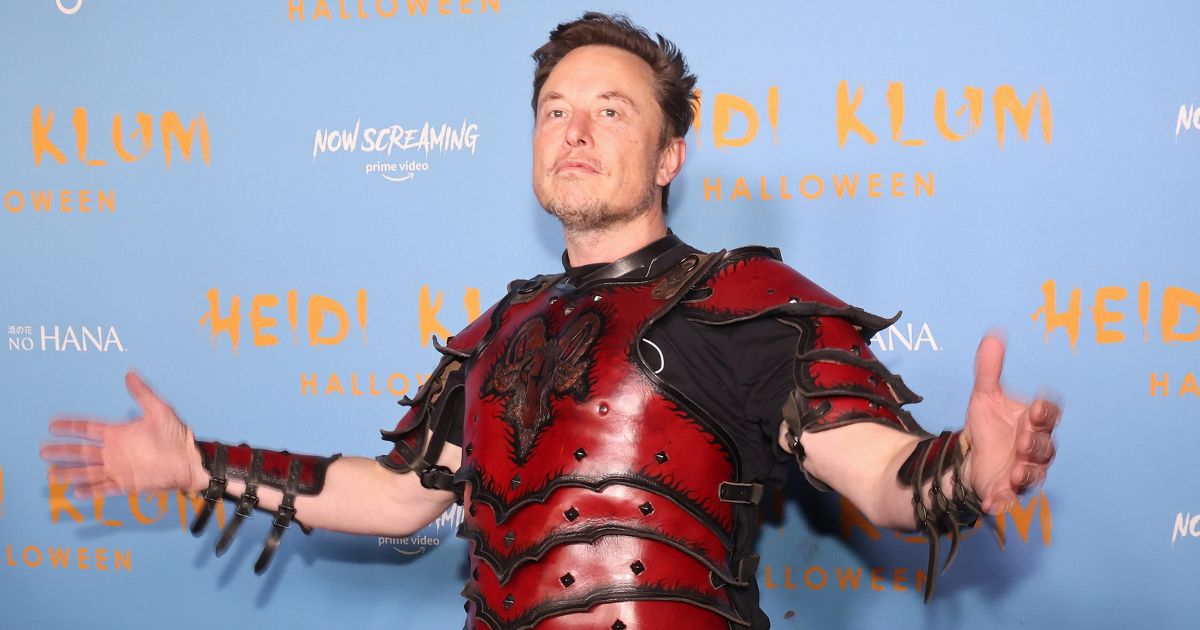 Elon Musk attends a Halloween party on Oct. 31 in New York City.