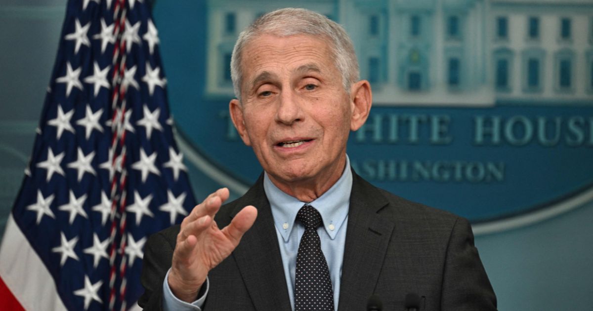 National Institute of Allergy and Infectious Diseases Director Anthony Fauci speaks during a briefing at the White House on Tuesday.