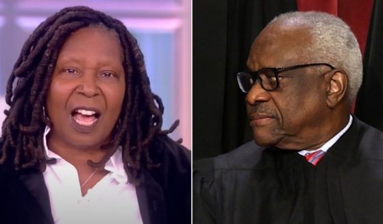 Whoopi Goldberg, left, ranted about Supreme Court Justice Clarence Thomas, right, on ABC's "The View."