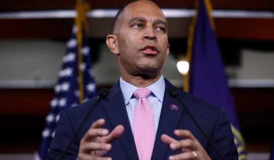Rep. Hakeem Jeffries holds a news conference at the U.S. Capitol on Wednesday in Washington, D.C.