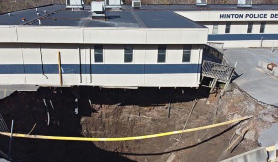 A growing sinkhole is causing massive issues in Hinton, West Virginia.