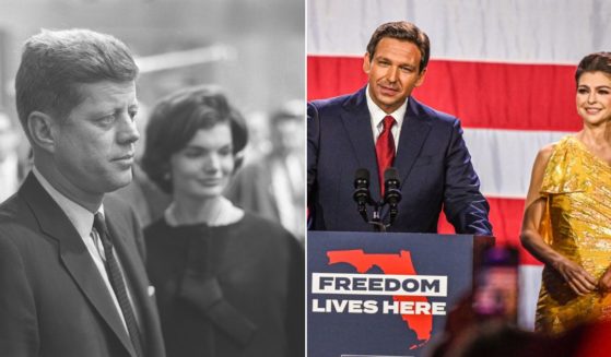 Comparisons have been drawn between the late President John F. Kennedy and his wife Jackie, left, and Florida Gov. Ron and Casey DeSantis.