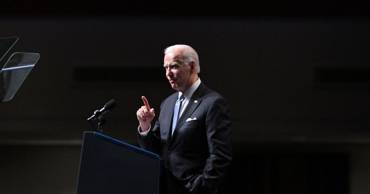 President Joe Biden speaks at a Pennsylvania Democratic Party reception in Philadelphia, Pennsylvania, on Friday.