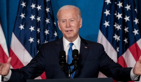 President Joe Biden delivers remarks at Union Station on Wednesday in Washington, D.C.