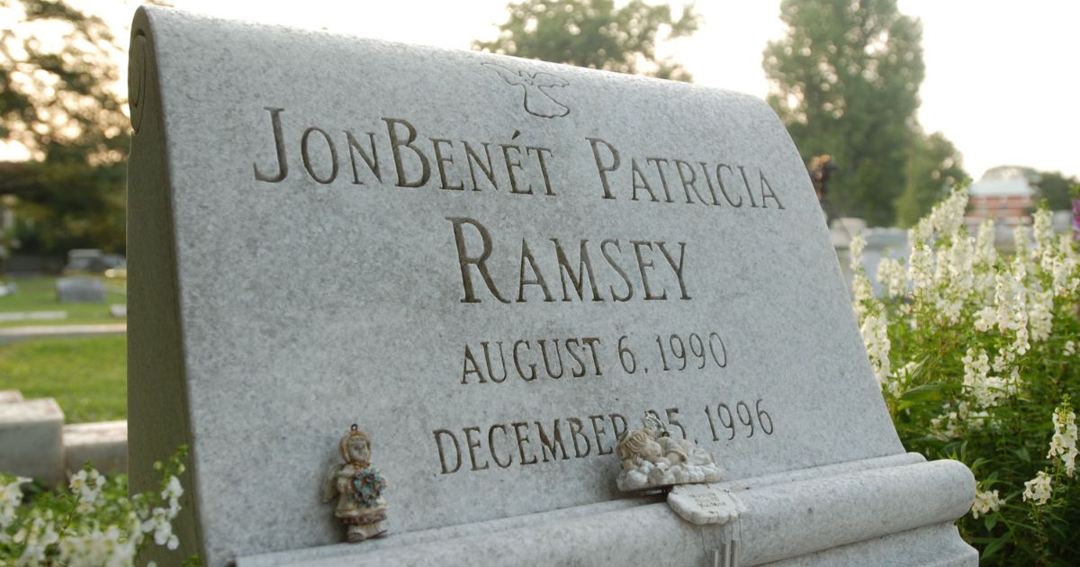 The grave of JonBenet Ramsey is shown August 16, 2006 in Marietta, Georgia.