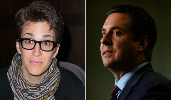 Former Rep. Devin Nunes, right, will be allowed to file a defamation lawsuit against NBCUniversal for comments made by MSNCB's Rachel Maddow, left.
