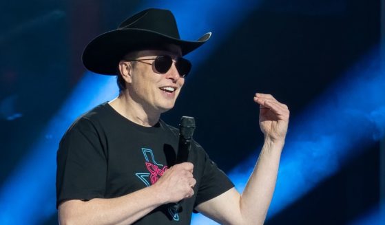 Elon Musk speaks at the Tesla Giga Texas manufacturing "Cyber Rodeo" grand opening party on April 7, 2022 in Austin, Texas.
