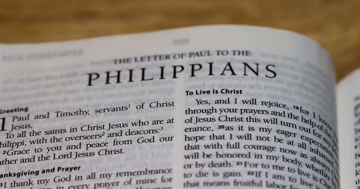Paul's letter to the Philippians in the Bible.