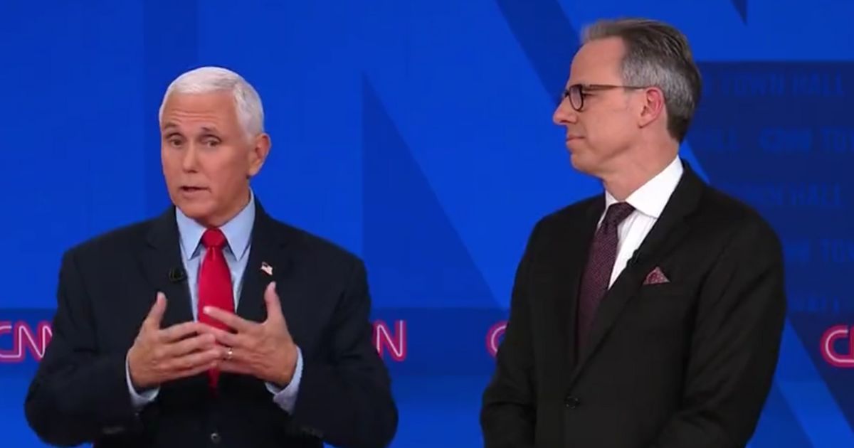 Former Vice President Mike Pence, seen with CNN's Jake Tapper, has been making the rounds on even liberal TV networks to tout his new book.