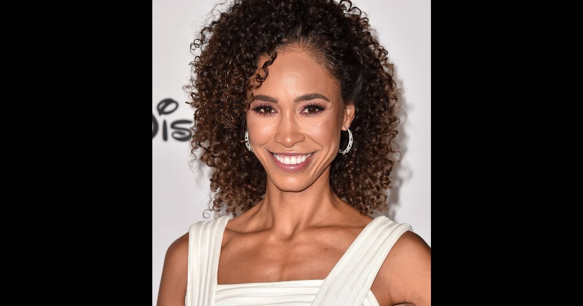 Sage Steele poses at the Shrine Auditorium on Oct. 6, 2018, in Los Angeles.