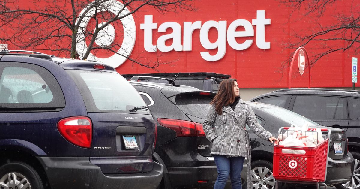 Customers shop at a Target store in Chicago on Wednesday.