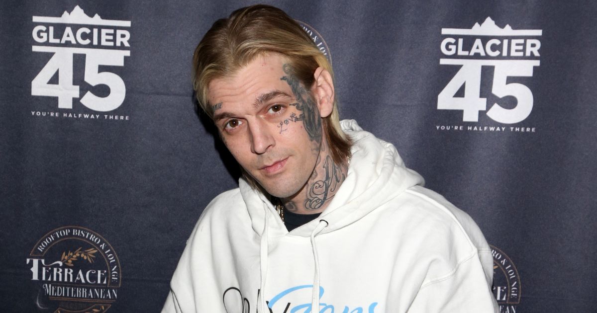 Singer Aaron Carter, pictured in a February file photo in Las Vegas.