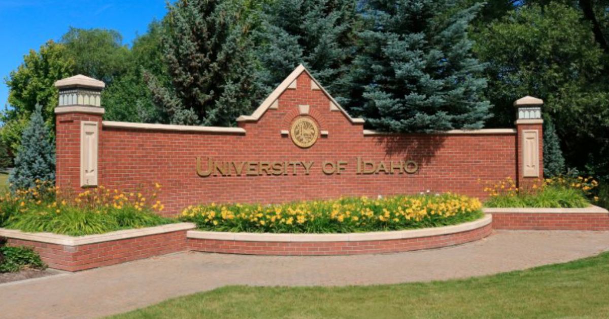 The University of Idaho sign in Moscow, Idaho. (