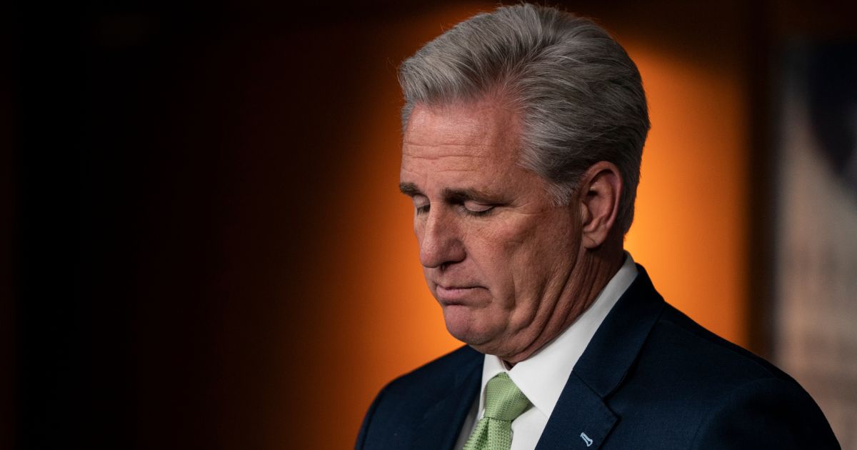 House Minority Leader Kevin McCarthy speaks during his weekly press conference at the U.S. Capitol in Washington, D.C., on Nov. 21, 2019.