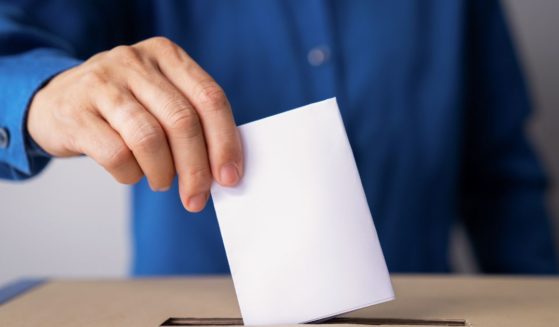 A voting box is shown in this election image.